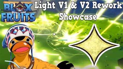 Blox Fruits | Light V1 and V2 Rework Showcase - YouTube