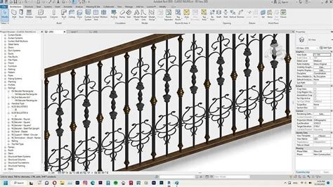 Classic Railing Revit Family 3D model | CGTrader