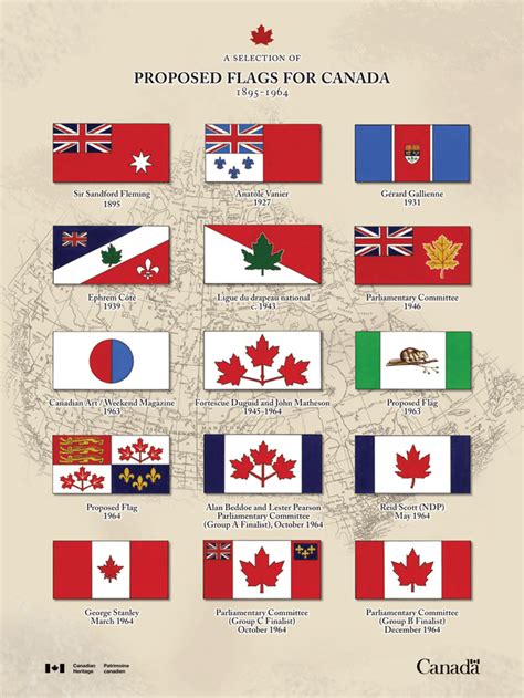 found this poster of "proposed flags for Canada (1895-1964)" and ...