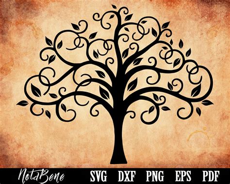 custom family tree family tree monogram svg files for cricut last name ...