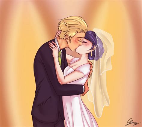 Adrien and Marinette - Miraculous Ladybug fan Art (39316503) - fanpop