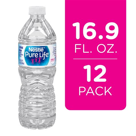 Nestle Pure Life Purified Water, 16.9 fl oz. Plastic Bottled Water ...