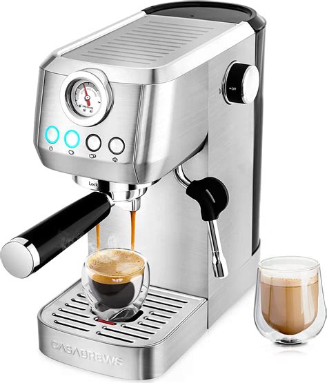 Casabrews Espresso Machine with Milk Frother Steam Wand, 20 Bar ...