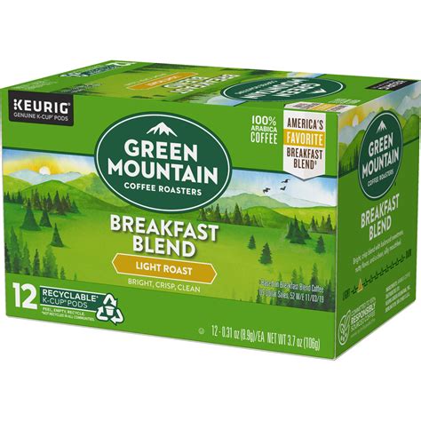 Green Mountain Coffee K Cup Packs Breakfast Blend 12 ct | Shipt