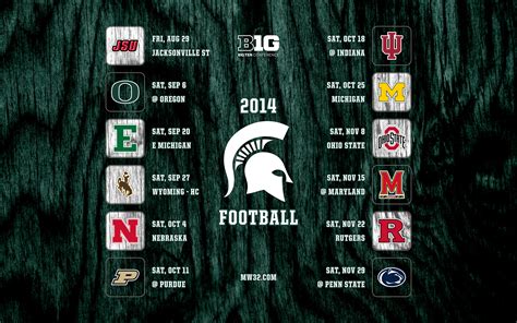 Msu Football Schedule Printable