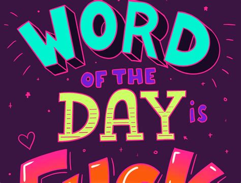 WORD OF THE DAY by Addy Biggs on Dribbble