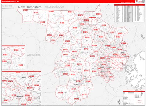 Maps of Middlesex County Massachusetts - marketmaps.com