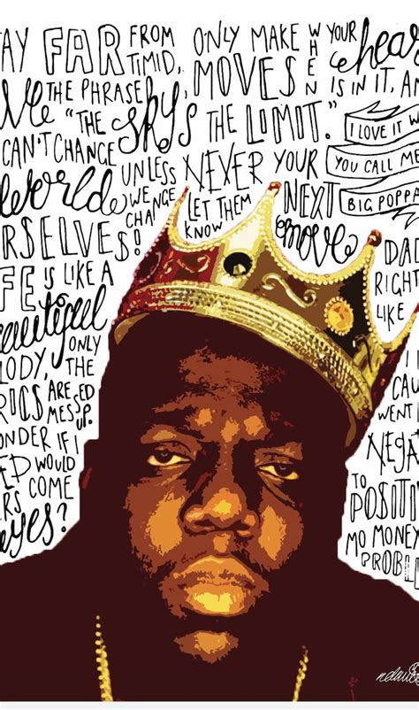 Biggie Smalls INSPIRED Poster, Print with Quotes, Lyrics | Biggie ...