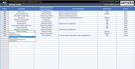 Free Excel Crm Template For Small Business