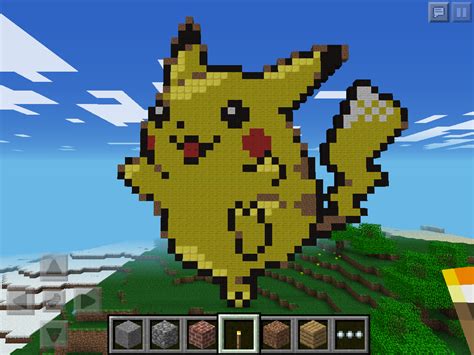 Pikachu Minecraft PE Pixel Art by MaysSkittyCS on DeviantArt