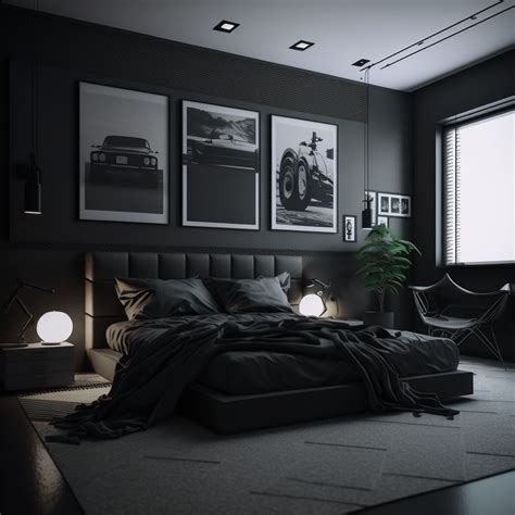 Black Theme Bedroom Decor