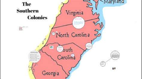 Southern Colonies Map Outline