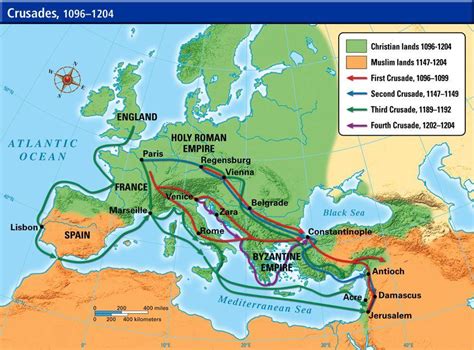 Map of the Crusades : r/MapPorn