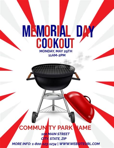 Copy of Memorial Day Cookout | PosterMyWall