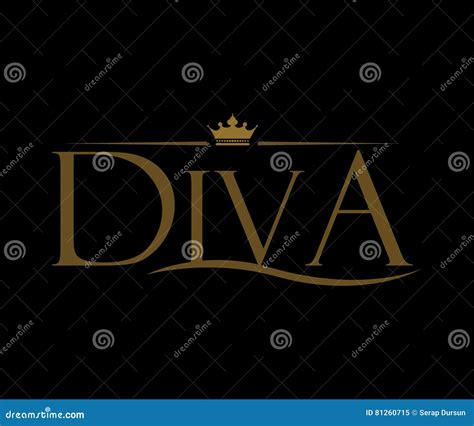 Diva Logo Design Cartoon Vector | CartoonDealer.com #81260715