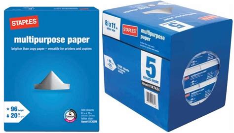 Paper Deals at Staples: 1 Cent Ream (Ends Monday, 8/10), 5-Ream Case ...