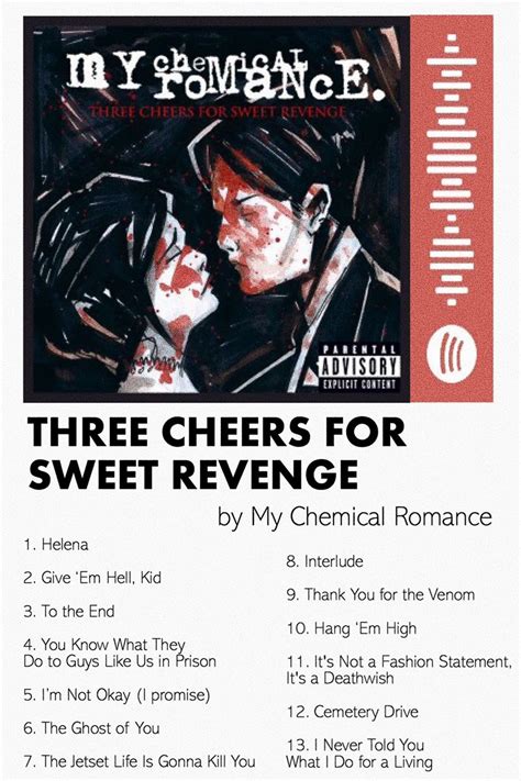 three cheers poster | My chemical romance poster, Sweet revenge, Mcr