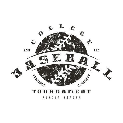 T-shirt Printing Vector With Grunge Baseball Logos. Can Be Used For T ...