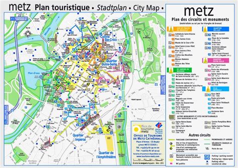 Metz tourist map - Ontheworldmap.com