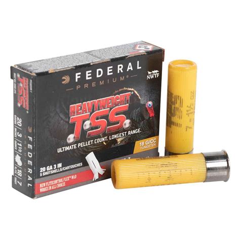 Federal Premium Heavyweight TSS 20 Gauge 3in #7 1-1/2oz Turkey ...