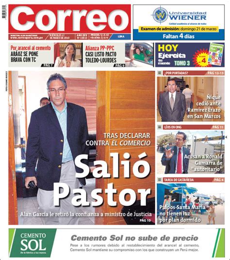 Periódico Diario Correo (Perú). Periódicos de Perú. Edición de ...