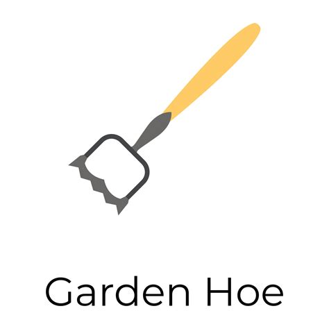 Trendy Garden Hoe 14455048 Vector Art at Vecteezy