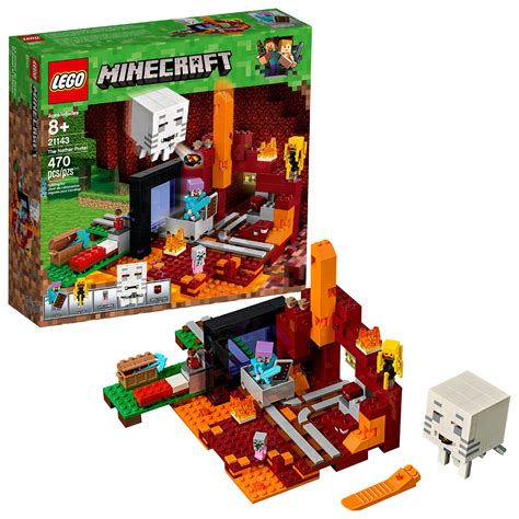 LEGO Minecraft The Nether Portal 21143 (470 Pieces) - Walmart.com ...