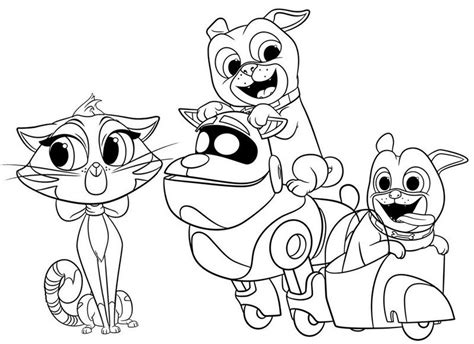 9 Fun Puppy Dog Pals Coloring Pages for Children | Puppy coloring pages ...