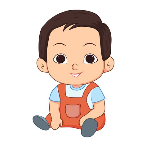 Isolated Cute Baby Boy Clipart Vector Design 5253734 Vector Art at Vecteezy