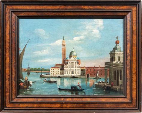 Venetian vedutist (Canaletto follower) - Late 19th century painting ...