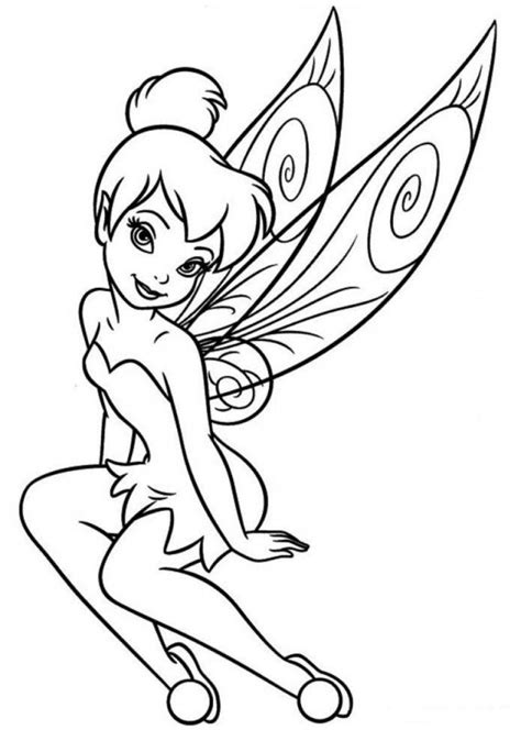 Tinkerbell Black and White Logo