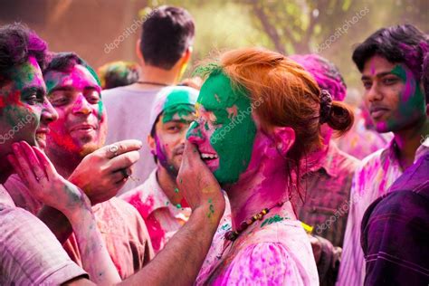 Holi festival celebrations in India – Stock Editorial Photo © NataliaD ...