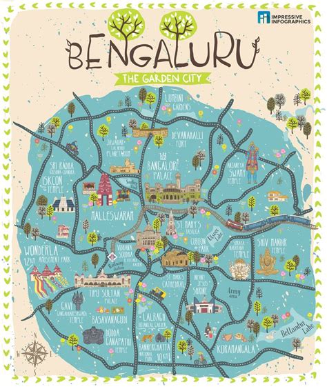 Discover the best of Bengaluru in this illustrated city map by ...