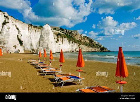 Italy, Puglia, Gargano Coast Vieste Beach Adriatic Stock Photo - Alamy