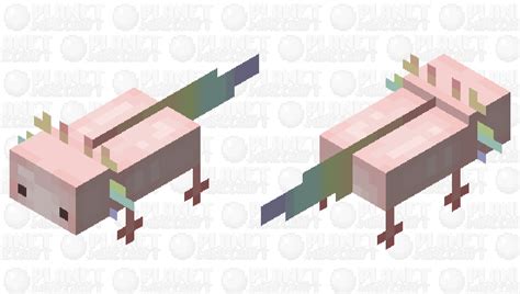 =Pastel Rainbow Axolotl= Minecraft Mob Skin