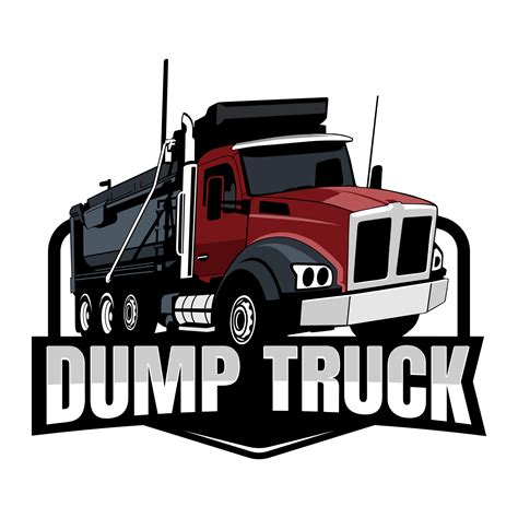 dump truck logo design icon vector 6408414 Vector Art at Vecteezy