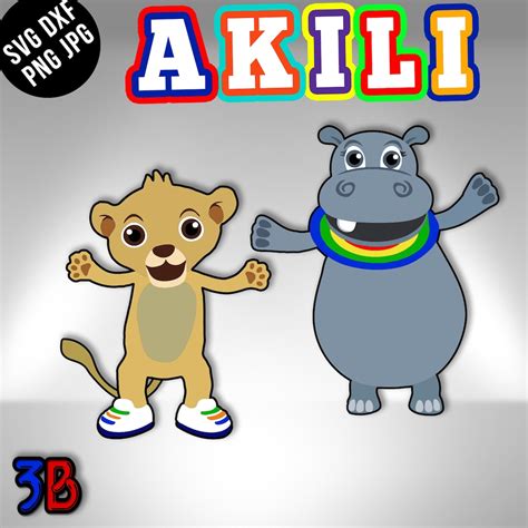 Akili and Me Full Body Hand Drawn, Corner, SVG Digital Download - Etsy