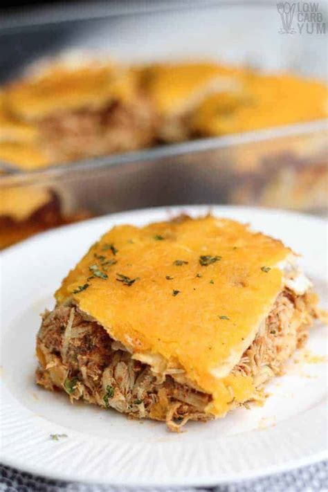 Easy Mexican Chicken Lasagna Casserole | Low Carb Yum