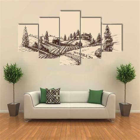 Farm Landscape Etch Canvas Wall Art in 2022 | Farm wall art, Wall ...