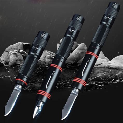 Self Defense Torch Emergency LED Mini Survival Flashlight Security ...