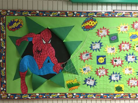 Spider-Man bulletin board for our superhero theme | Educational Crafts ...