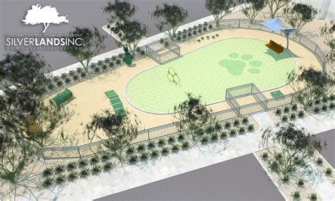 Dog Park design rendering Silver Lands Inc. created for a new luxury ...