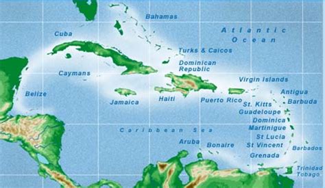 Caribbean Islands Map | Visual.ly