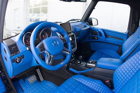 Blue Interior Of Brabus Mercedes-Benz G500 4x4 Highlighted ...