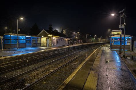 Railway Station At Night | Railway stations always look diff… | Flickr