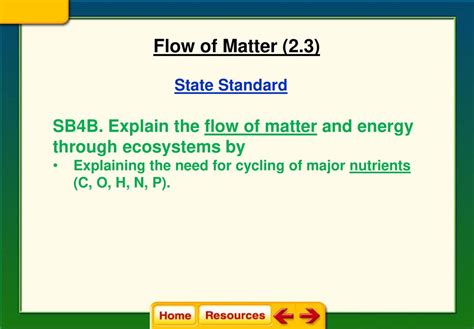 Flow of Matter (2.3) State Standard SB4B. Explain the flow of matter ...