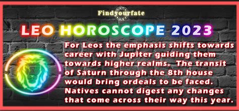 2023 Leo Horoscope | Leo 2023 Horoscope - Find Your Fate