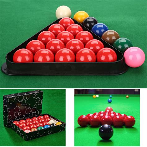 2-1/16 Inch 22 Snooker Ball Set for UK Pool Tables Ball Set NEW Free ...