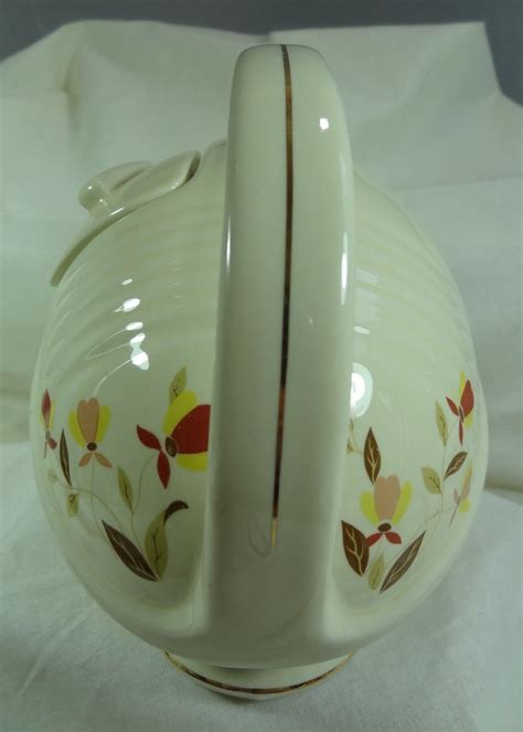 Jewel Tea/Autumn Leaf Hall China Football Teapot 1995 - Pottery & Glass