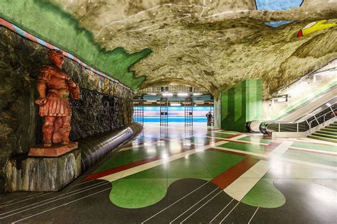 Explore the Stunning Art of Stockholm Metro Stations